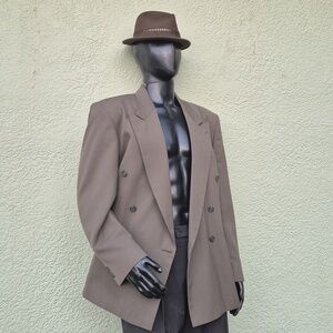 Raffinati Gold (USA) Men's Vintage Tailored Double-Breasted Luxury Blazer